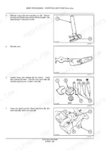 11008d69-b2-procedures-850 Case IH LB323, LB333, LB423, LB433 service manual page showing billhook, twine disc, and knotter assembly inspection procedures.