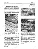 172c3f6a-b2-procedures-23 John Deere 4230 service manual procedure for removing Sound-Gard body, showing front mounting bolts and air conditioning couplers.