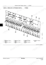 John Deere 1207, 1209, 1217, 1219 exploded view diagram for installing regular cutterbar guards and hardware components.
