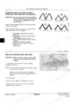 John Deere 1207, 1209, 1217, 1219 mower-conditioner manual: sharpening knife sections and replacing riveted knife sections procedure.