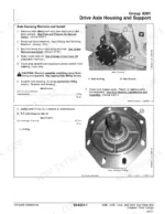 1c570d41-b-procedures-61 John Deere 328E, 329E, 332E, 333E drive axle housing removal, installation, and O-ring replacement procedure with component diagrams.