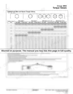 1c570d41-b-torque-25 John Deere 328E, 329E, 332E, 333E unified inch bolt and screw torque values table for SAE grades 1, 2, 5, and 8.