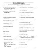 1e026d59-b5-controls-37 New Holland 555E, 575E, 655E, 675E list of controls and instruments for power shuttle machines with analog instruments.