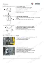 23ed8edb-b2-procedures-54 Wacker Neuson 901s, 901sp maintenance procedures for changing the fuel filter and fuel prefilter with step-by-step instructions.