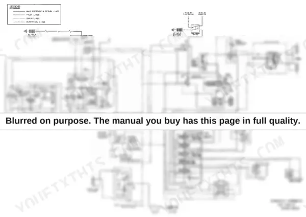 Gradall 522, 524, 532C-6, 534C-6 hydraulic schematic showing pump, control valve, cylinders, and steering circuit.