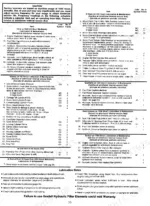 2c4478d3-b3-maintenance-39 Gradall 522, 524, 532C-6, 534C-6 maintenance schedule table detailing lubrication intervals, points, and service procedures.