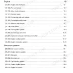 Case N843H, N843L, N843, N844LT, N844L, N844T, N844 service manual table of contents for engine and electrical systems.