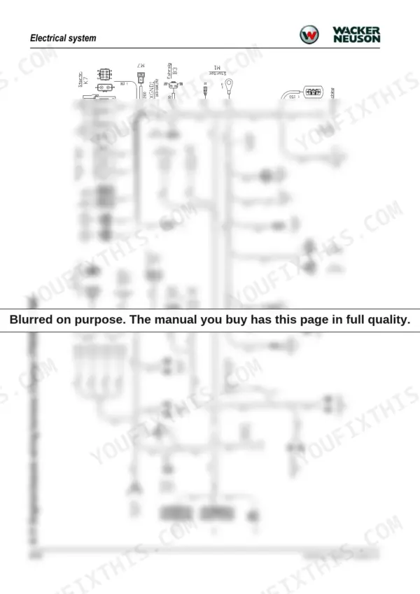 Wacker Neuson EZ38 engine and chassis wiring harness diagram for Yanmar 3TNV88-BPNS engine with component labels.