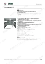 39b26817-b-procedures-80 Wacker Neuson EZ26, E10-03 maintenance manual page showing step-by-step procedure for changing engine oil and drain plug C.