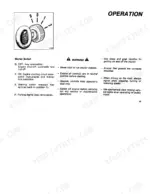 3eb2280e-b-operations-21 Fiat 55-56, 60-56, 65-56, 70-56 starter switch operation diagram, key positions, and tractor safety warnings.