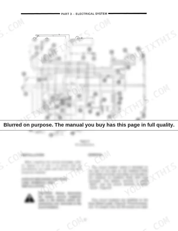 Ford A-62, A-64, A-66 electrical system wiring schematic diagram and circuit breaker installation instructions.