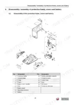 5e0c21a9-b-exploded-view-21 Wacker Neuson DPU 6555H exploded view of protective frame, covers, and battery assembly.