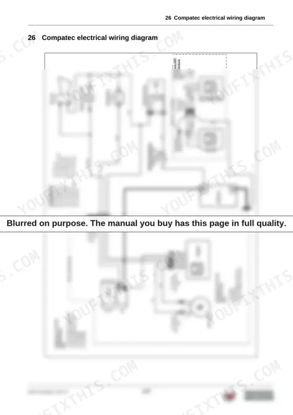 5e0c21a9-b-wiring-129 Wacker Neuson DPU 6555H Compatec electrical wiring diagram showing starter, battery, and sensor.