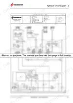 67da6d10-b-hydraulic-317 Weidemann 1770 CX50 hydraulic circuit diagram showing steering, locking, lifting, and tip cylinders with control block V22.