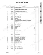 67e87e64-b-parts-list-9 JLG 26MRT parts list for frame, steering, spindle, and hub assembly components with part numbers and quantities.