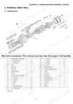 6f838bb3-b2-exploded-view-61 Iseki TM3160, TM3200, TM3240, TM3200FH, TM3240FH exploded view diagram and parts list for integral orbit roll steering system.