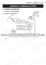 6f838bb3-b2-system-diagram-77 Iseki TM3160, TM3200, TM3240, TM3200FH, TM3240FH hydraulic system diagram showing gear pump, control valves, and lift arm linkage.
