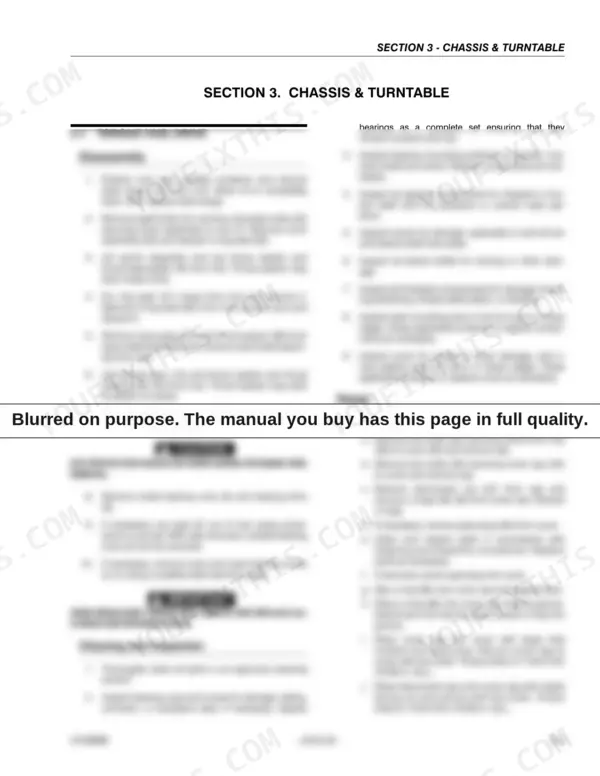 JLG 601S service manual page detailing torque hub drive disassembly, inspection, and cover assembly repair procedures.