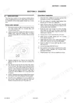 7f12f719-b3-procedures-21 JLG TOUCAN E18MJ, TOUCAN E26MJ drive motor removal and installation procedures, including chassis blocking diagram.