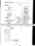 81a307eb-b2-exploded-view-30 Komatsu FB15M-3, FB18M-3, FB18MG-3, FB20M-3 transfer assembly diagram, gear teeth table, torque specs, and oil capacity.