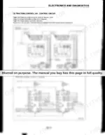 81a307eb-b2-wiring-73 Komatsu FB15M-3, FB18M-3, FB18MG-3, FB20M-3 traction controller control circuit and wiring diagrams for motors and sensors.