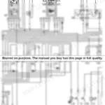 Fai Komatsu SK 07 J, SK05 J, SK09 J wiring diagram showing instrument cluster, relays, and electrical sensors.