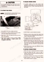 8f13ee41-b2-procedures-44 Gradall 522, 524, 534D-6, 534D-6T, 522D, 524D procedures for activating tow bypass and releasing or restoring the parking brake.