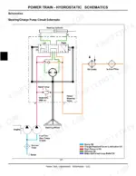 96e2ae48-b2-hydraulic-256 John Deere 4105 hydrostatic power train steering and charge pump circuit hydraulic schematic diagram.