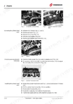 a1f99c57-b-procedures-80 Weidemann 1150 CX30 engine service manual: removing cylinder head cover, adjusting valve play, and installing cylinder head cover.