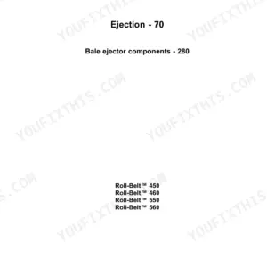 New Holland Roll-Belt 450 service manual - Ejection - 70