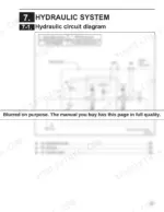 b917ce2d-b2-hydraulic-56 Komatsu FR15K-3, FR18K-3, FR23K-3 hydraulic circuit diagram showing control valve, relief pressure table, and lift/attachment functions.