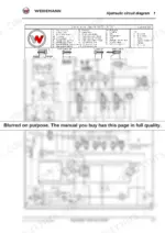 b9cdb062-b-hydraulic-427 Weidemann 4070 CX80, 4070 CX100 hydraulic schematic diagram showing pumps, control block, cylinders, and component key.