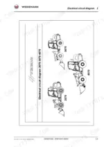 b9cdb062-b-wiring-429 Weidemann 4070 CX80, 4070 CX100 electrical circuit diagram page with loader model illustrations.