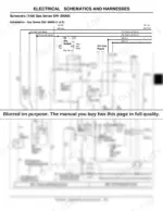 John Deere 1420, 1435, 1445, 1545, 1565 electrical schematic for gas series S/N -20000 showing starting, power, and PTO interlock circuits.