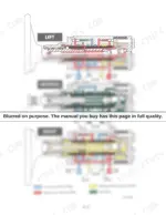 Case IH 454-884, 84 Hydro, 385 steering valve hydraulic flow diagram showing left, neutral, and right turn positions with fluid legend.