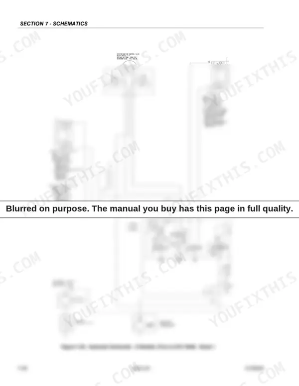 JLG 600S, 600SJ, 660SJ, 600A, 600AJ hydraulic schematic diagram for S models prior to S/N 75606, sheet 1.