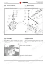 carraro-20-19-front-axle-repair-manual-ca357358-procedures-39.webp Carraro 20.19 sensor group exploded view for axles CA641391 and CA641392 with disassembly procedure steps.