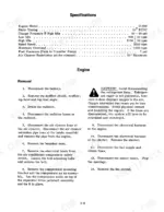 case-1420-axial-flow-combine-service-manual-gss-1500-procedures-23.webp Case 1420 engine specifications table and step-by-step engine removal procedure instructions.