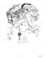Case 1700, 1737, 1740 Uni-Loader engine installation exploded view showing mounts and guard.