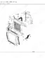 Case 1840, D125 exploded view diagram of the radiator and oil cooler assembly with numbered components.