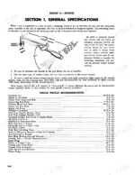 case-300-300b-400b-tractor-service-manual-9-92002-torque-29.webp Case 300, 300B, 400B, 310, 312, 301, 311 engine torque wrench usage diagram and general specifications table for engine components.