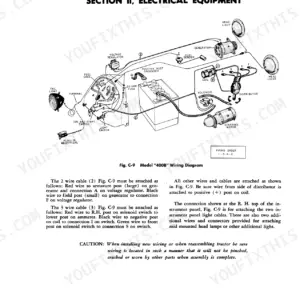 Case 300, 300B, 400B, 310, 312, 301, 311 electrical wiring diagram showing generator, battery, coil, distributor, and ignition switch.