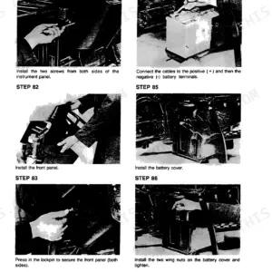 Case 380B tractor brake assembly steps 81-84 with photos (section 7110)