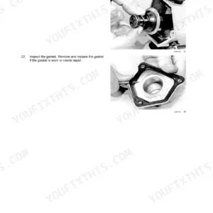 Case 450, 465, 450CT starting system repair: removing the plunger and inspecting the gasket with step-by-step instructions.