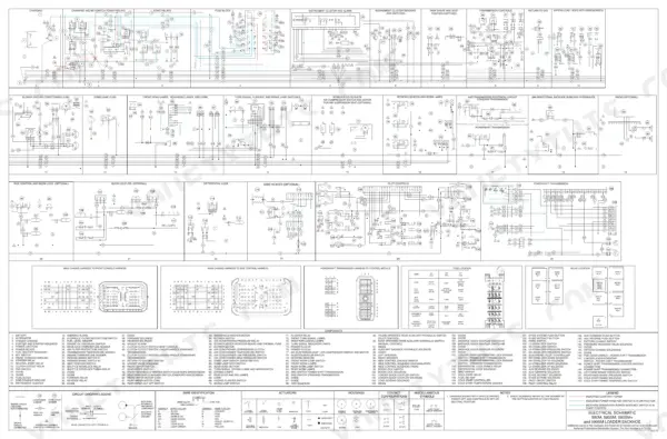 Case 580M, 580SM, 590SM Series 2 loader backhoe service manual — full color electrical schematic, p. 1708