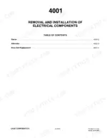 case-584e-585e-586e-forklift-service-manual-electrical-270.webp Case 584E, 585E, 586E Service Manual — Section 4001 Removal and Installation of Electrical Components contents page