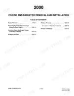 case-584e-585e-586e-forklift-service-manual-engines-19.webp Case 584E, 585E, 586E Service Manual — Section 2000 Engine and Radiator Removal and Installation contents page