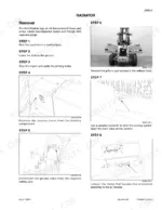 case-586g-588g-forklift-repair-manual-87728464-procedures-23.webp Case 586G, 588G radiator removal procedure steps 1-8 including battery, grille, drain valve, and air cleaner access.
