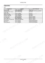 Case 650L capacities table: fuel, cooling, transmission and hydraulic, engine oil, final drive and track roller fluids