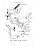 case-680b-680c-loader-backhoe-service-manual-9-71984-exploded-view-27.webp Case 680B, 680C, W7E, 680 CK exploded view of backhoe and accelerator throttle linkage components and hardware.